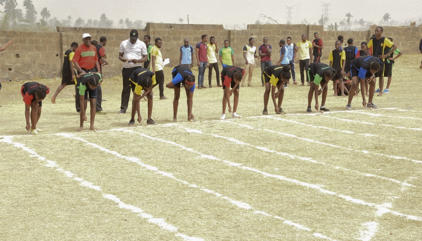Students of Owo High School during inter-house sports