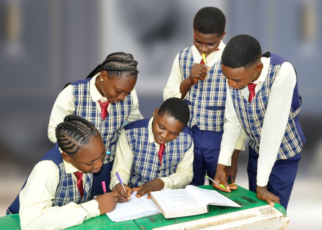 Royal College Kano students in classroom.