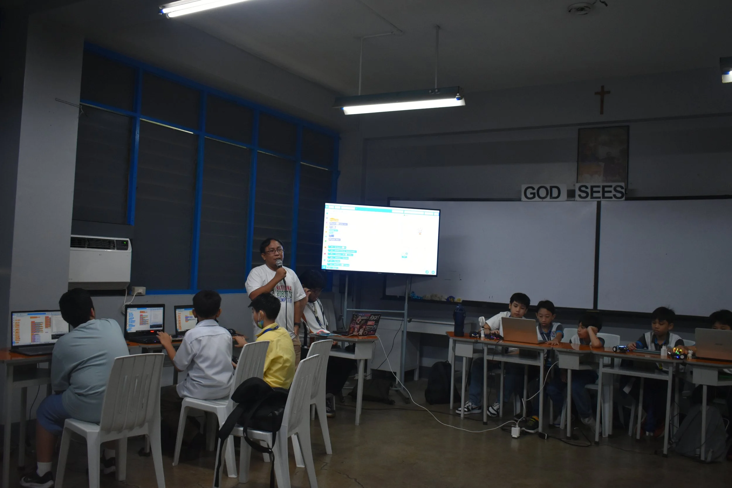 Don Bosco Science Academy Ekpoma students in robotics and coding practical session