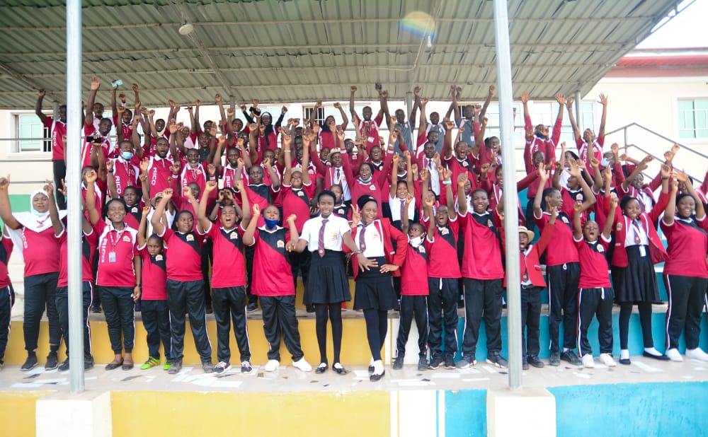 Royal Palm College Ilorin students exploring on a field trip