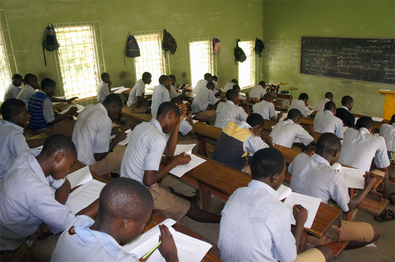 Ekiti State Government College students during classroom session