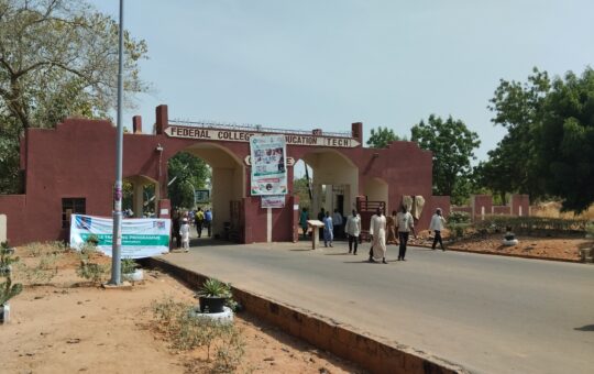 Freshers touring the campus of FCE Ilawe-Ekiti