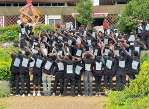 Nigerian university sign-out celebration